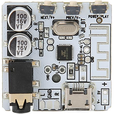 Carte Amplificateur Audio Bluetooth 5.0 Module Musique Stéréo Sans Fil pour Lecteur MP3 (1/5)