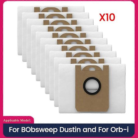 10PCS de remplacement Dust Bags pour BObsweep Dustin and pour Orb – I Robot Aspirateur Sac à poussière (1/5)