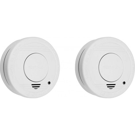 Detectores de humo ópticos en color blanco, 85 db, 2 uds (1/5)