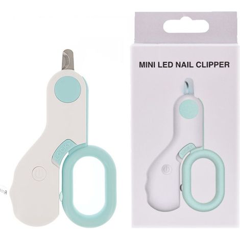 Ciseaux de coupe-ongles professionnel pour chien et chat avec lumière LED Ciseaux à ongles pour animaux de compagnie pour chats Toilettage Griffe Ciseaux Produits pour animaux de compagnie Bleu (1/4)