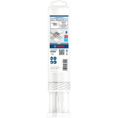 Bosch Professional Bosch PRO SDS plus-4C Meißel- und Bohrersatz, 5-tlg (1/4)
