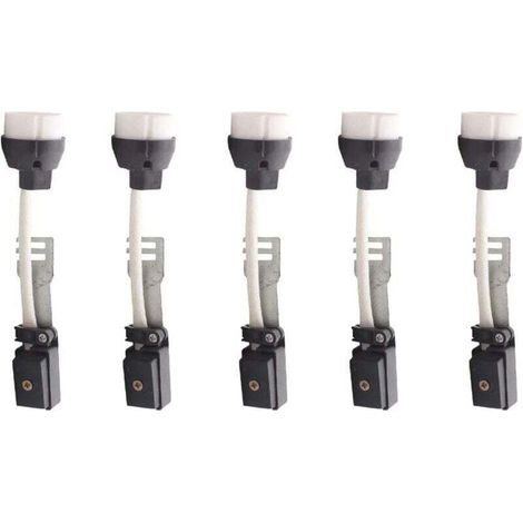 Douille GU10 Ulisem, lot de 5, connecteurs de culot GU10 avec câble et boîte de jonction isolée, adaptateur pour lampes halogènes et LED résistant aux hautes températures, 2 A 250 V, douille GU10 pour