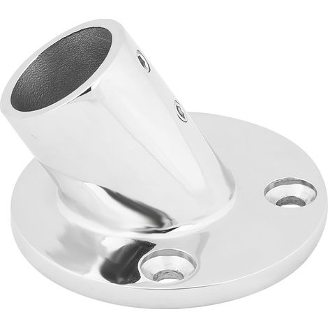 Raccord de rambarde marine 60° en acier inoxydable, base ronde 22mm/7/8 pouce pour bateau (1/5)