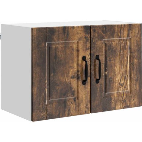 Maison Exclusive - Armadietto a muro PORTO Rovere fumé 60 x 31 x 40 cm