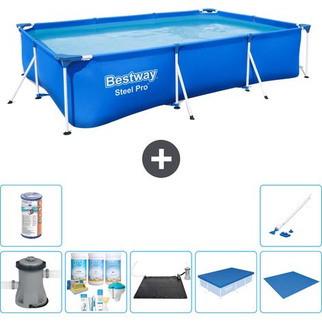 Bestway Bestway Steel Pro Rectangulaire - 300x201x66 cm - 8-pièces  S21561 (1/5)
