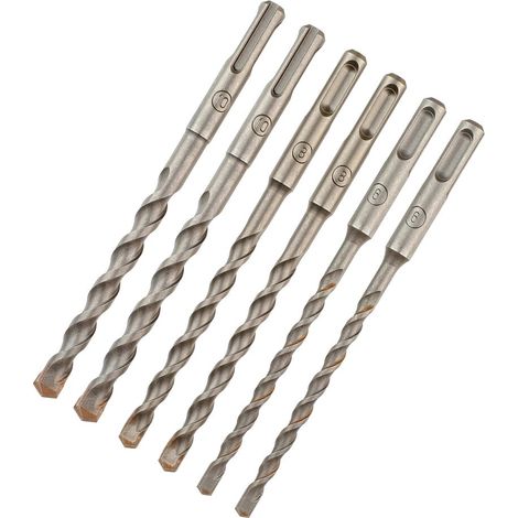 DEWALT DT60302-QZ - Juego de 6 brocas SDS-Plus 2 uds Ø 6,8,10mm x160mm (1/9)