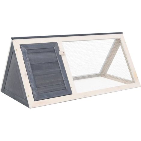 Clapier Gris Bois vidaXL