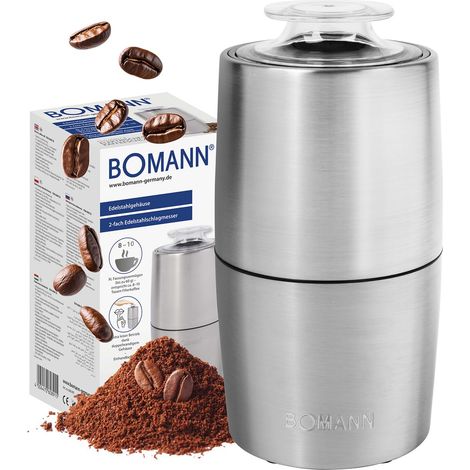Moulin à café électrique Acier inoxydable Bomann KSW6089CB-Inox