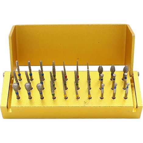 30-teiliges Set mit Hochgeschwindigkeits-Zahnpolierbohrern aus Schmirgelpapier zum Schleifen