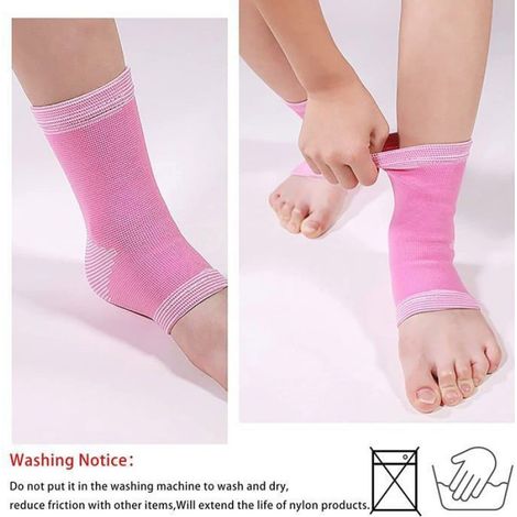 Attelle de Compression de cheville pour enfants,1 paire,Support pour cyclisme,course à pied,Fitness,garçons et - 1Pair-blue-ankle (1/4)
