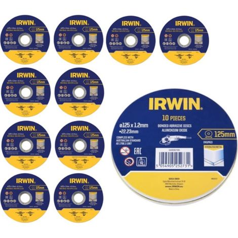 IRWIN TARCZA DO METALU PŁASKA 125mm x 1,2mm x 22,23mm /10szt.
