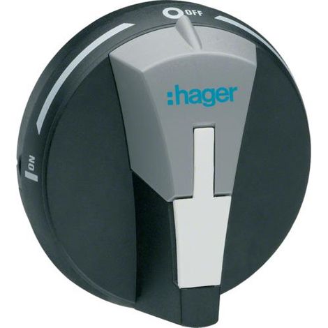 Commande débrochable sur porte pour interrupteurs 20A-100A verrouillable HAGER HZC010 (1/3)