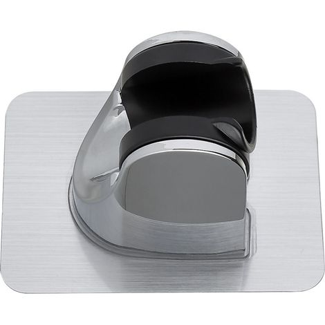 Support de douchette en métal, sans perçage, adhésif, fixation murale réglable pour salle de bain