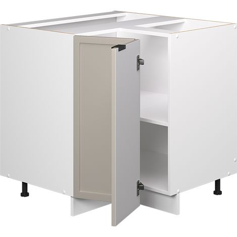 Mobile ad angolo cucina Fame-Line, GrigioBeige, 80.5 cm , PL Rovere, Vicco