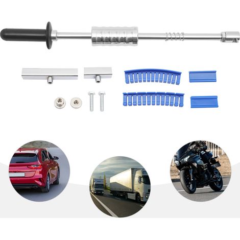 Set de 7 piezas para reparar abolladuras de coche y moto, martillo para abolladuras (1/5)