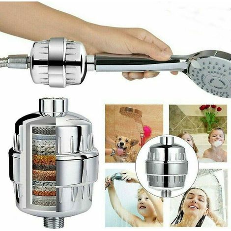 Filtre de douche universel filtre à eau adoucisseur purificateur d'eau dure pommeau de douche (1/5)