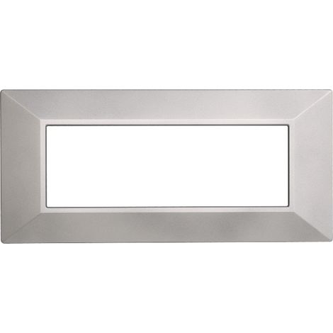 ETTROIT AN90606 Pyramidenplatte Moon Serie 6P, Farbe Silber, kompatibel mit Bticino Axolute