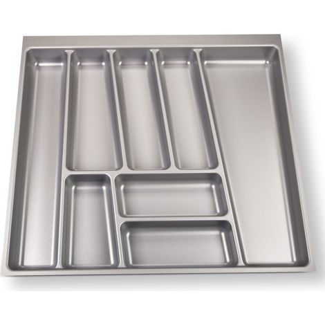 ORGA-BOX II Besteckeinsatz 600 mm silbergrau Besteckkasten für Nobilia-Schubladen bis Mitte 2013 (1/5)