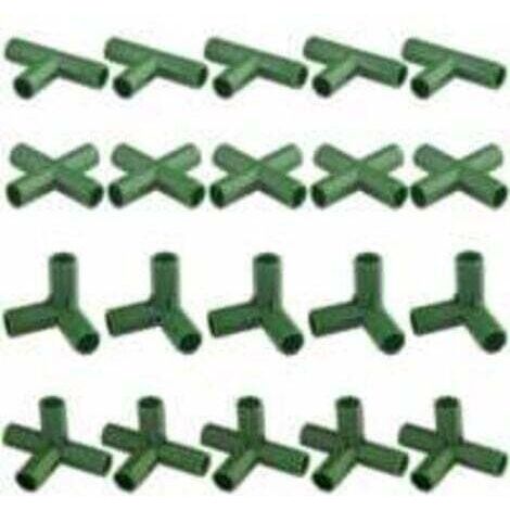 Lot de 20 connecteurs de cadre de jardinage résistants pour serre et plantes 11 mm, (1/5)