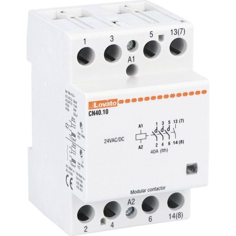 Contattore Modulare 40A Ac1 (Lovato Cod. Cn4010024) (1/5)