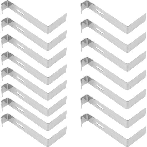 Clips Antidérapants pour Fixation des Tuiles de Toit Lot de 15 en Acier Inoxydable Pratiques et Faciles à Installer Réparation de Toiture (1/5)