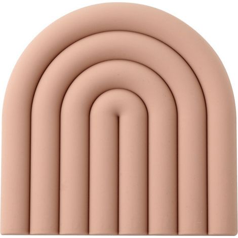 Silikonuntersetzer, regenbogenförmige, hitzebeständige Topflappen, rutschfeste, wärmeisolierende Becher, Tischschutz, Becherhalter, lebensmittelechte Küchenaccessoires