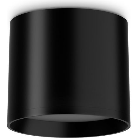 Ideal Lux Plafoniera moderna Spike 1 luce LED integrato nero alluminio