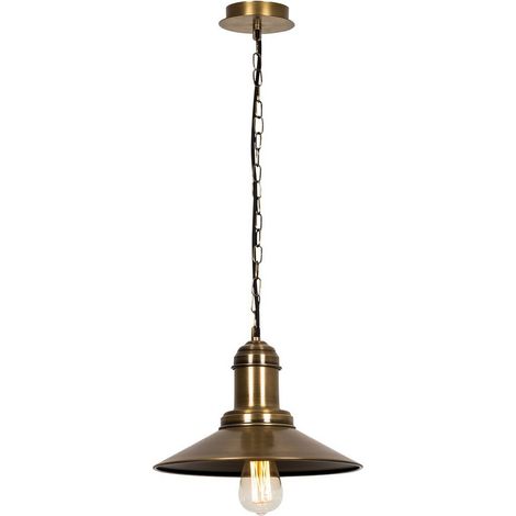[NEUWERTIG] B-Ware Opviq Hängeleuchte Pendelleuchte Sivani Leuchte Mr 639 1 Flg ø30cm Gold Antik