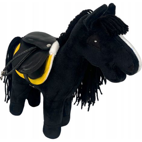Accesorios: silla de montar y manta de cuero realistas para mini caballo bebé. (1/5)