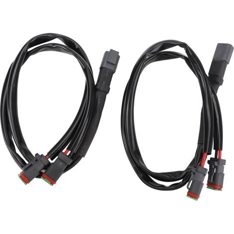 Adaptateur de Faisceau de Câbles DT, Connecteur Haute Puissance Résistant à la Chaleur, Barre Lumineuse LED à Double Sortie, Utilisation Pratique pour L'espace de Travail du (1 à. (1/5)