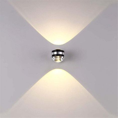 Applique Murale Intérieure LED 6W Lampe Décorative Moderne Créatif Original éclairage Design Lumières Aluminium pour Chambre Maison Couloir Salon Blanc Chaud [Classe énergétique A++]Eclairage Ecl (1/4)