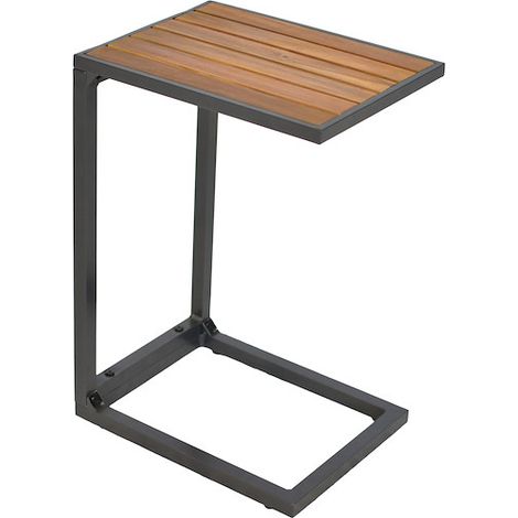 Cee Besteilstelltisch graphit/natur Alu/Akazie