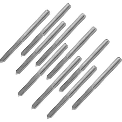 10 Stück 3,175 mm CNC-Holzfräser aus Wolframstahl, Gravurfräser, 90° x 0,1 mm (1/5)