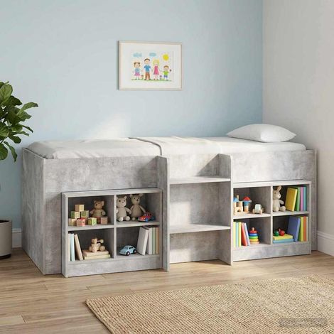 Marco de Cama Alta para Niños 2 pcs Concreto
