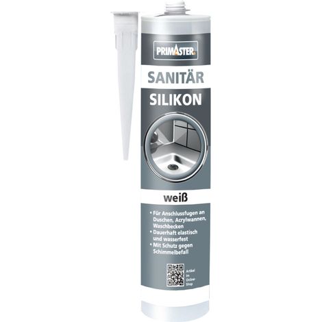 Primaster Sanitär Silikon weiß 310 ml Dichtstoff