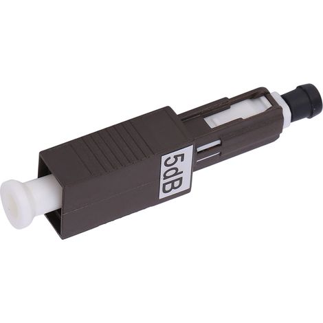 Adaptateur à bride d'atténuateur de fibre optique MU/UPC-5DBMU monomode 1310-1550 nm, virole en céramique (1/5)