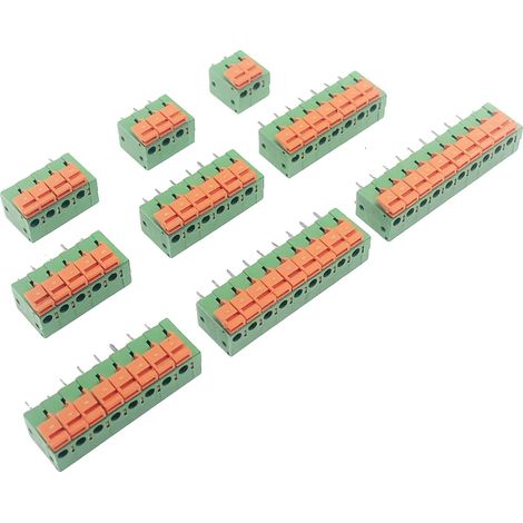 Morsettiera, connessione a innesto, design senza viti, KF142V, 10 pezzi, 7 pin (1/2)