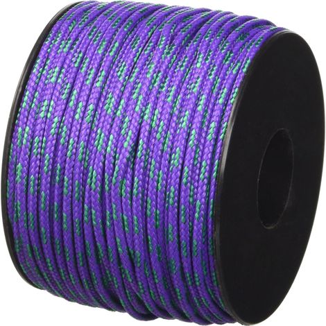 Corderie Italiane 006041122 Treccia Sky Cordino Intrecciato, Viola/Verde