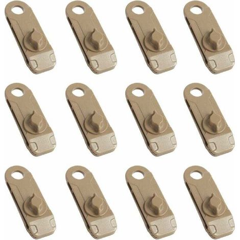 Clips pour bâches, clips en plastique pour tentes de camping, petits clips à œillets pour parasols, voiles d'ombrage de jardin, activités de plein air (1/4)