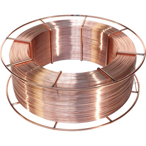 ELMAG Schweißdraht 0,8 mm/15 kg (1.5130/SG3/G4Si 1), (Preis per Rolle), Lagengespult, Charge Nr.: 724523 (1/3)