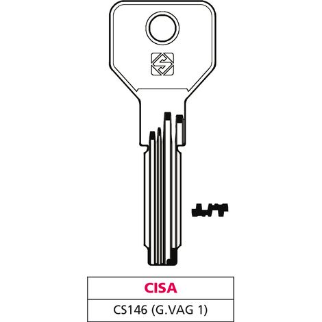 Silca CHIAVE PUNZONATA OTTONE CS146 (G.VAG 1) CISA 10.00 pz