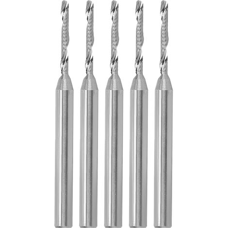 Lot de 5 fraises à spirale de 12 mm pour défonceuse, accessoires de fraisage et de gravure.