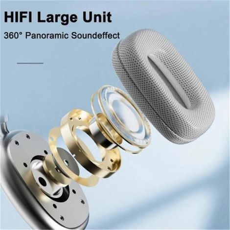 Casque Bluetooth sans fil p9 Pro Max avec microphone, casque antibruit, casque stéréo, casque de jeu de sport-D (1/4)