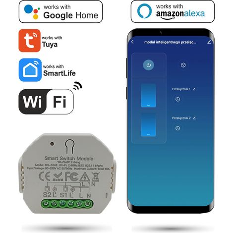 Controller di illuminazione Wi-Fi a 2 canali TUYA (1/5)