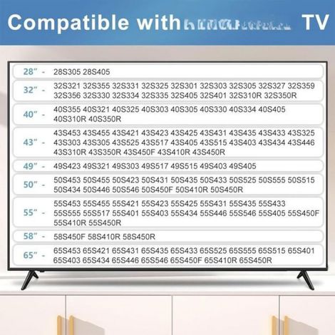 Support De Pied Pour Téléviseur - Compatible TCL 28 À 65 Pouces - Sans Perçage - Haute Stabilité - 1 Pièce (1/5)