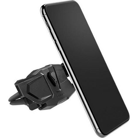 Soporte universal negro para rejilla de ventilación de coche Spigen Click.R (1/5)