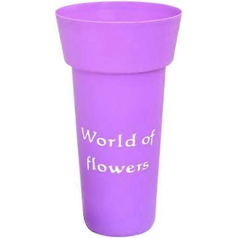 Pot de fleurs nordique décoratif en plastique pour fleuriste, présentoir à fleurs, pot de pépinière, fournitures de jardinageviolet (1/5)