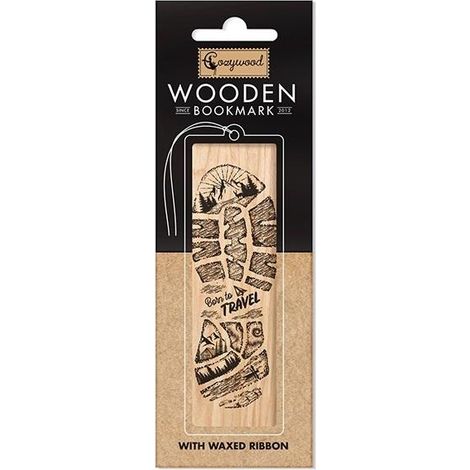 Marcapáginas de madera Viaje