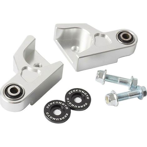 Kit de bieletas de descenso de suspensión trasera para amortiguador de motocicleta Honda ADV350 FORZA 350 GTR FORZA350 NSS350, color plata. (1/5)