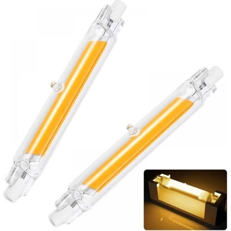 R7S LED Bulb 118mm 20W 220v Equivalent to 200W Halogen Bulb, R7S LED Tube Warm White Light 3000K, 2000LM with Wide Beam Angle 360°Dimmable, No Flicker, Pack of 2 (1/5)